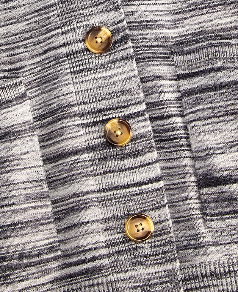 State of Day Women's Multicolored Rib-Knit Cardigan, Macy's Exclusive