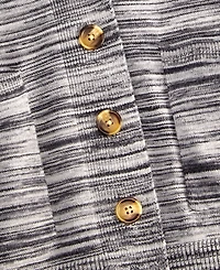 State of Day Women's Multicolored Rib-Knit Cardigan, Macy's Exclusive