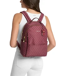 Michael Kors Sable Large Printed Signature Logo Backpack