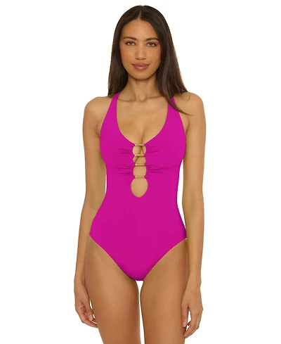 Becca Women's Color Code Cut-Out One-Piece Swimsuit