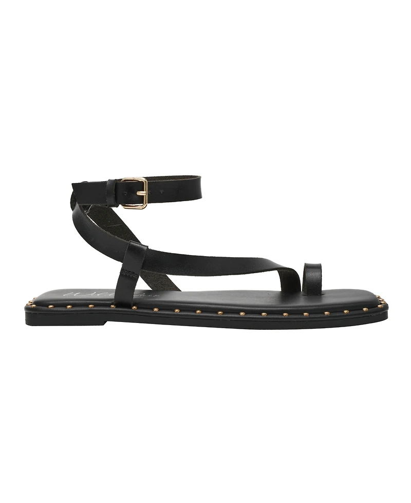 Wild Pair Women's Genessis Buckle Flat Sandals, Exclusively at Macy's