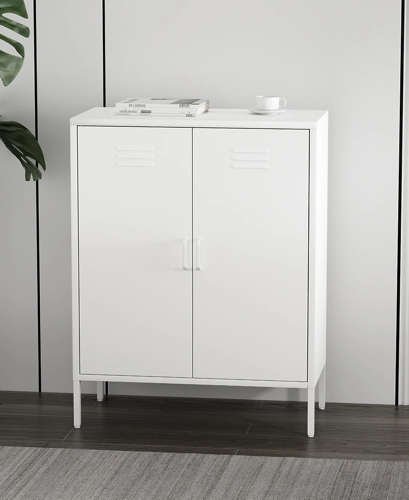 Manhattan Comfort Naomi 31.5" Modern 3-Shelf Accent Cabinet