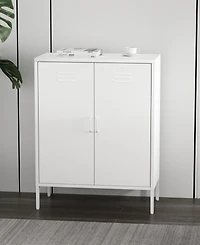 Manhattan Comfort Naomi 31.5" Modern 3-Shelf Accent Cabinet