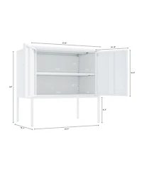 Manhattan Comfort Ava 23.6" Modern 2-Shelf Accent Cabinet