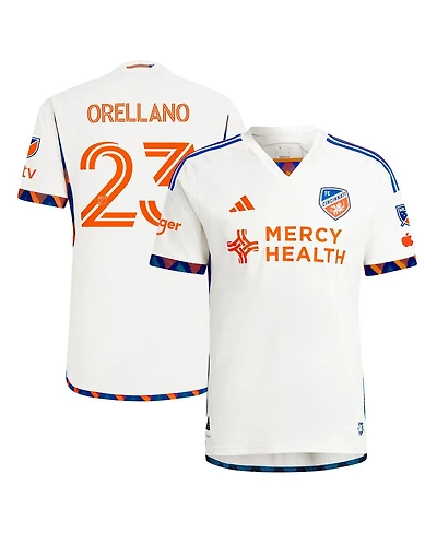 Adidas Men's Luca Orellano White Fc Cincinnati 2024 the Canvas Kit Authentic Player Jersey