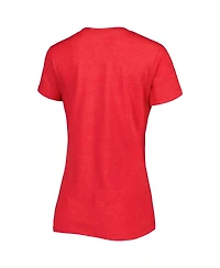 G-iii 4Her by Carl Banks Women's Red 23Xi Racing Bump Run V-Neck T-Shirt
