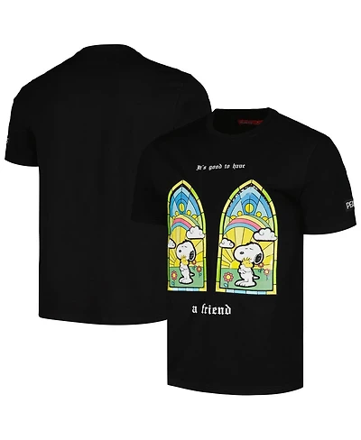 Freeze Max Men's and Women's Black Peanuts Snoopy a Friend T-Shirt
