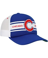 Mitchell & Ness Men's Royal Chicago Cubs Sideline Trucker Adjustable Hat