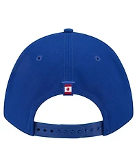 New Era Men's Royal Toronto Blue Jays Canadian Flag 9FORTY M-Crown A-Frame Adjustable Hat