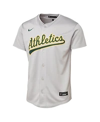 Nike Big Boys and Girls Gray Athletics Road Limited Jersey