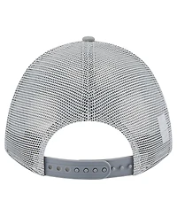 New Era Men's Gray New York Jets Domain A-Frame Trucker 9FORTY Adjustable Hat