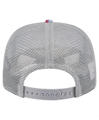 New Era Men's Light Blue/Gray Chicago Bulls Adventure Aloha Pattern 9SEVENTY Stretch-Snap Hat