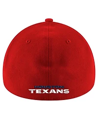 New Era Men's Red Houston Texans Throwback Crawl Standard 39THIRTY Flex Hat