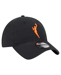 New Era Men's and Women's Black Wnba Core Alt Logo 9TWENTY Adjustable Hat