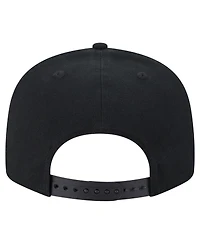 New Era Men's Black Seattle Sounders Fc Canvas 9FIFTY Snapback Hat
