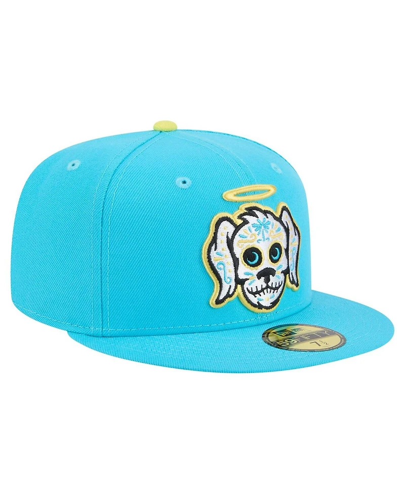 New Era Men's Light Blue Charleston RiverDogs Copa de la Diversion 59FIFTY Fitted Hat