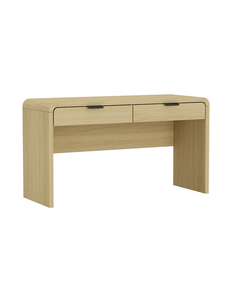 Manhattan Comfort Grace 54" Modern 2-Drawer Home Office Desk