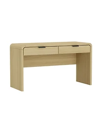 Manhattan Comfort Grace 54" Modern 2-Drawer Home Office Desk