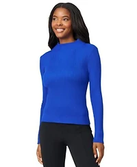 Melissa Paige Womens Mock Neck Rib Knit Sweater Pxs Xl