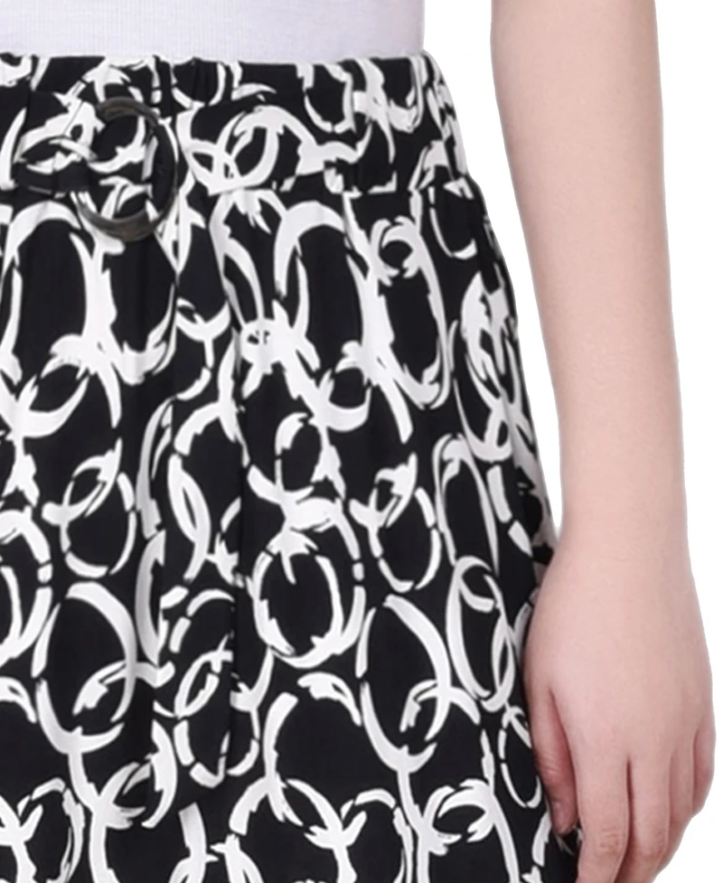 Ny Collection Petite Ring Midi-Length Skirt