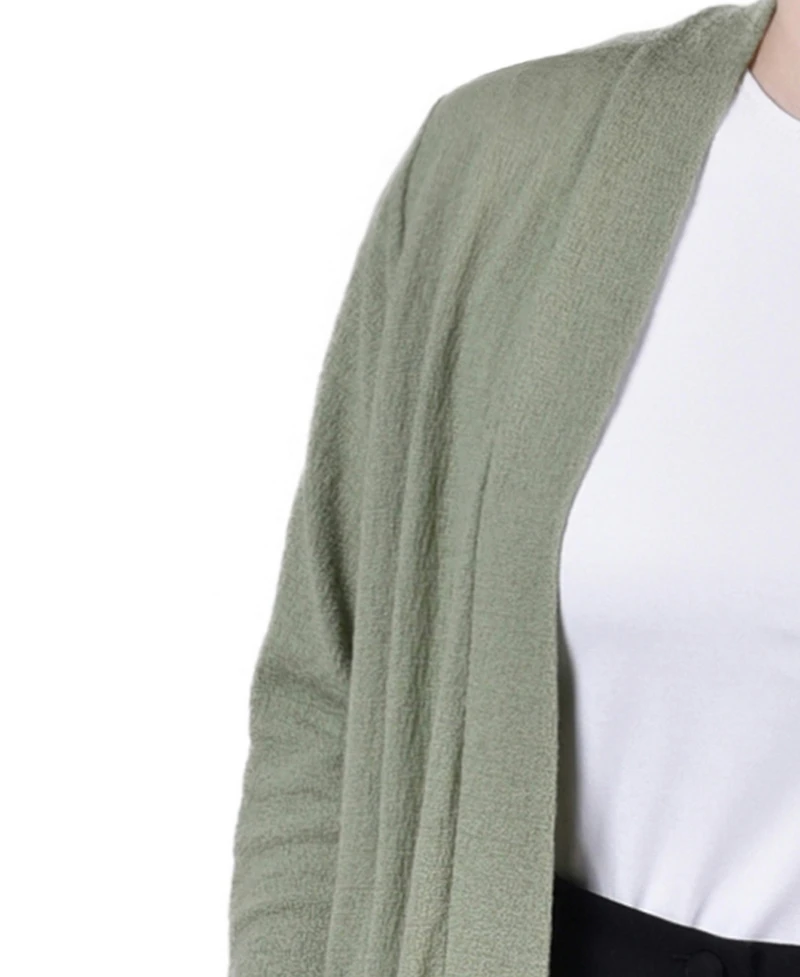 Ny Collection Petite Knee Length Cardigan Sweater