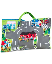 Melissa & Doug Take-Along Town Play Mat- 9 Vehicles