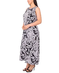 Msk Plus Sleeveless Jersey Maxi Dress