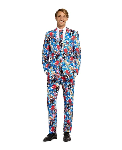OppoSuits Men's Suit - Theme Party Sonic the Hedgehog Multicolor