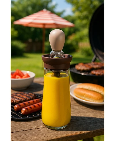 Seamless Outdoors Grill Oil Sauce Dispencer-Gray