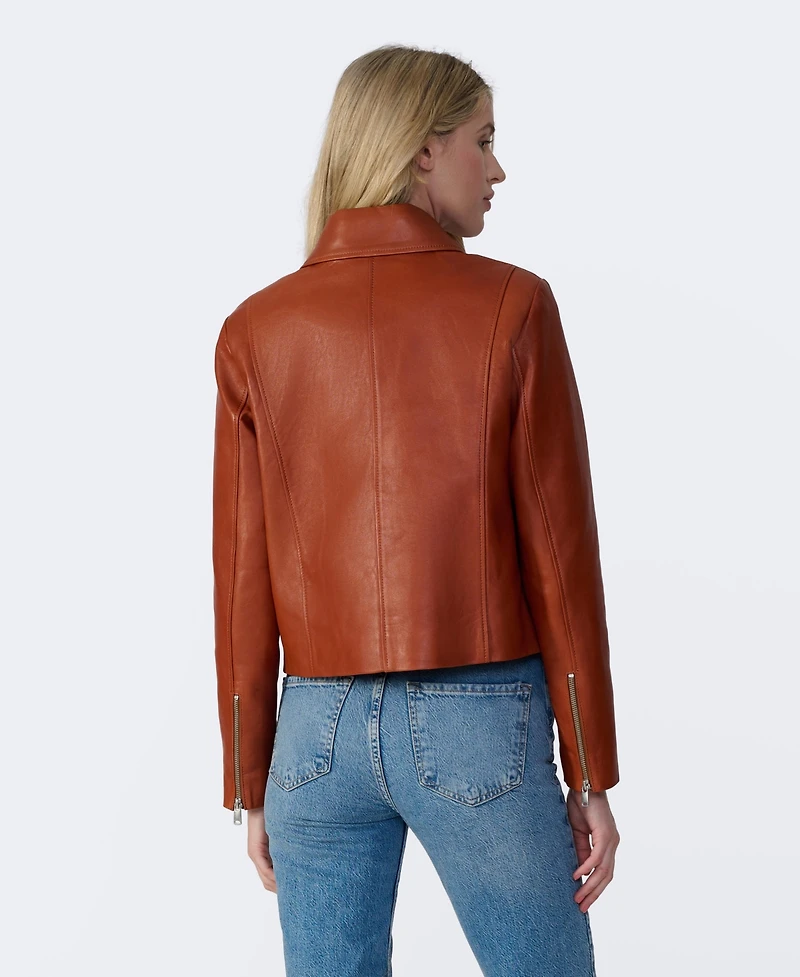 Furniq Uk Women's Classic Leather Jacket