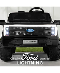 Best Choice Products Kids 24V Ride On Truck Officially Licensed Ford Lightning w/ Remote, Led Lights, 2 Speeds