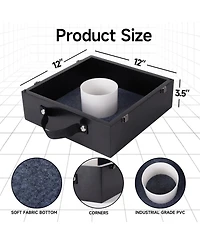 Quality Outdoor Solid Wood Washer Toss Game Set with of 8 Replacement Washers