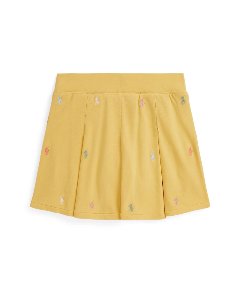 Polo Ralph Lauren Big Girls Pony Pleated Mesh Skort