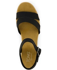 Toms Women's Louisa Open Toe Wedge Sandals