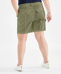 Style & Co Plus Comfort-Waist Cargo Shorts, Created for Macy's