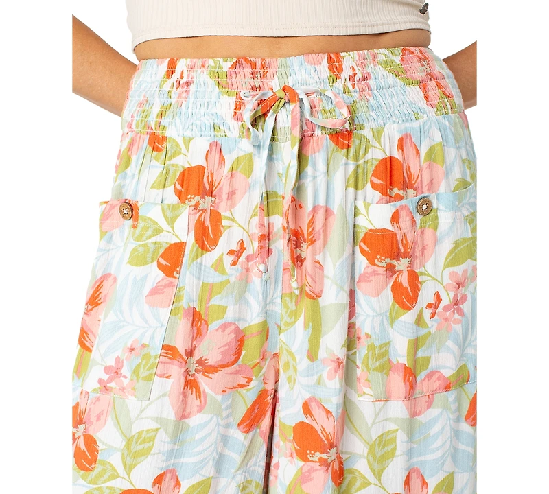 Roxy Juniors' Sunset Daze Printed Wide-Leg Pants