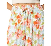 Roxy Juniors' Sunset Daze Printed Wide-Leg Pants