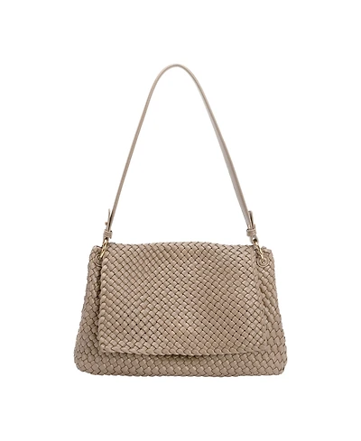 Melie Bianco Natalia Woven Large Shoulder Bag