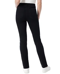 Gloria Vanderbilt Petite Amanda High Rise Pull-On Slim Straight Leg Jeans