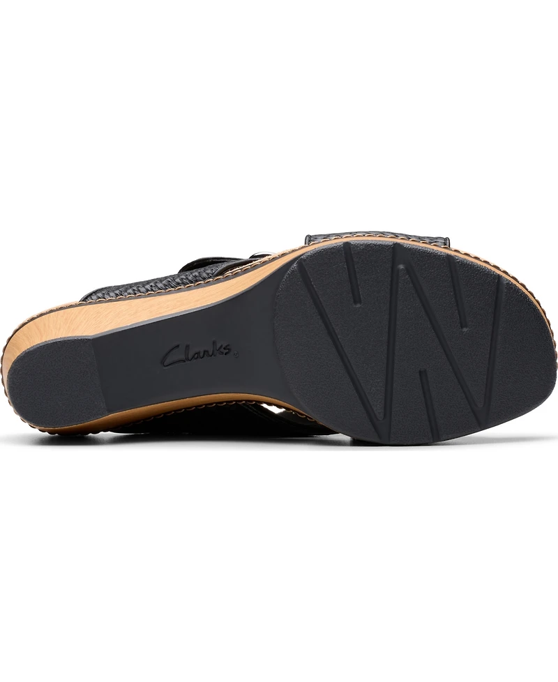 Clarks Collection Women's Seannah Nora Wedge Sandals