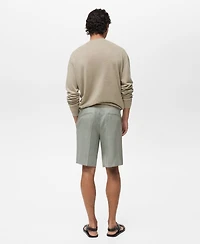 Mango Men's Linen Flowy Sweater