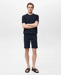 Mango Men's Slim-Fit Denim Bermuda Shorts