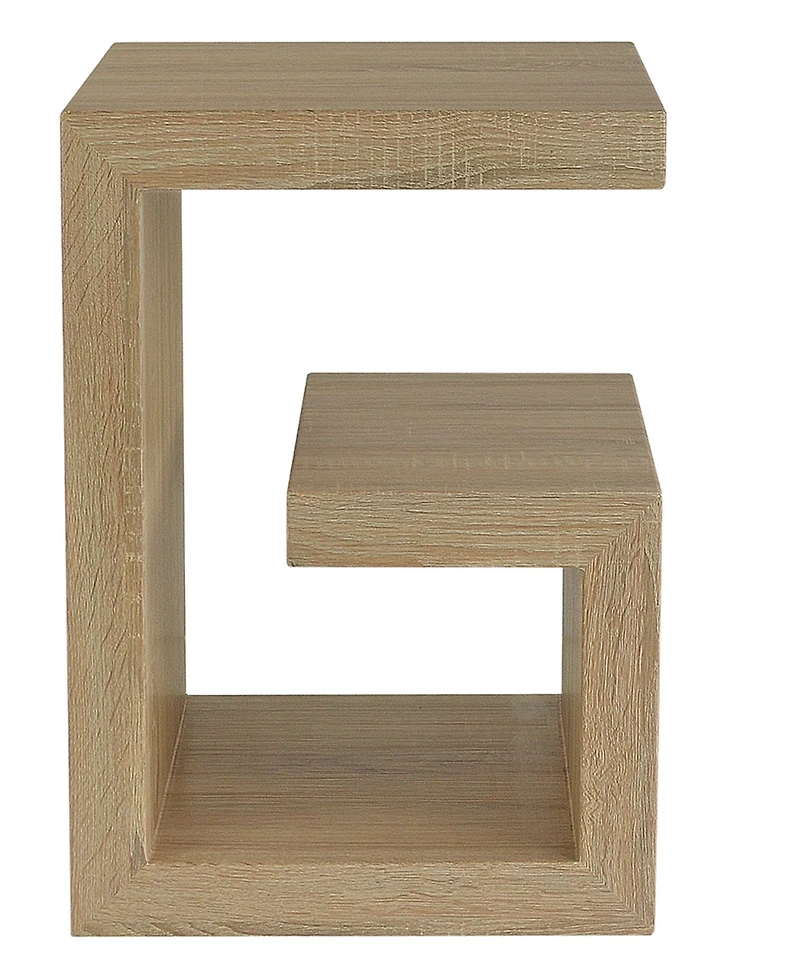 Gallerie Decor 18" Manufactured Wood Symmetry End Table