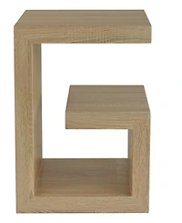 Gallerie Decor 18" Manufactured Wood Symmetry End Table