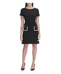 Tommy Hilfiger Women's Colorblocked Pocket Sheath Dress