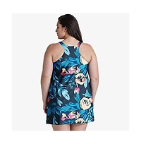 Calypsa Plus Size Lexi Swim Tunic