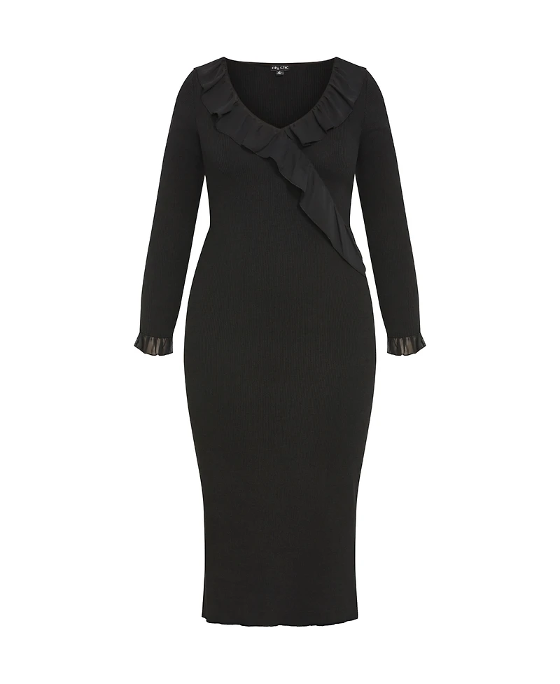 City Chic Plus Auralie Dress