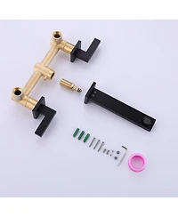 Greenspring Two-Handle Wall Mounted Bathroom Faucet