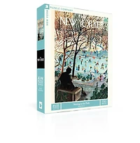 New York Puzzle Company Skating in the Park 750 Piece Puzzle