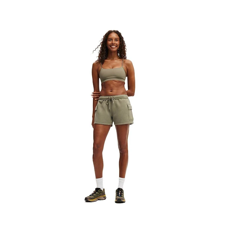 Cotton On Women's Active Plush Cargo Short